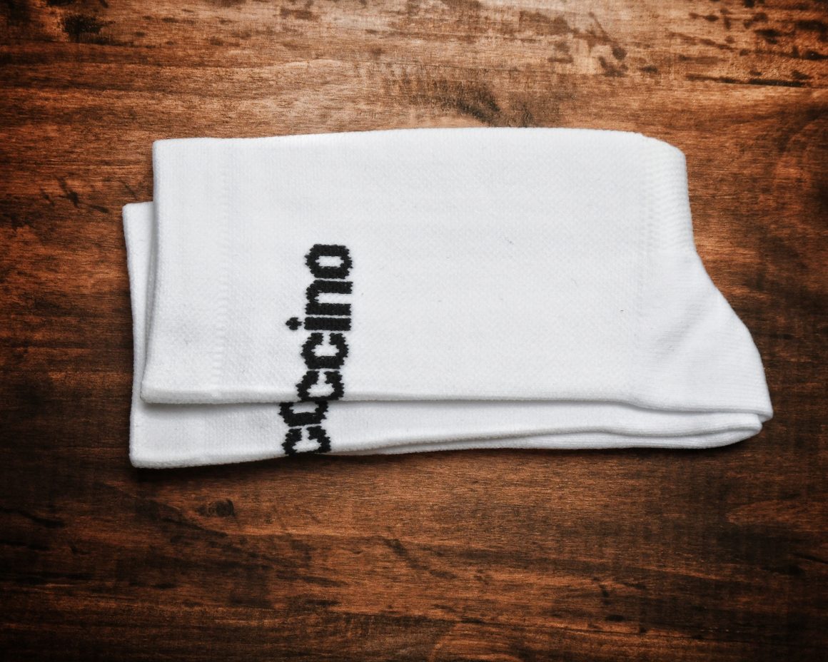 White Cycling Socks - Mens