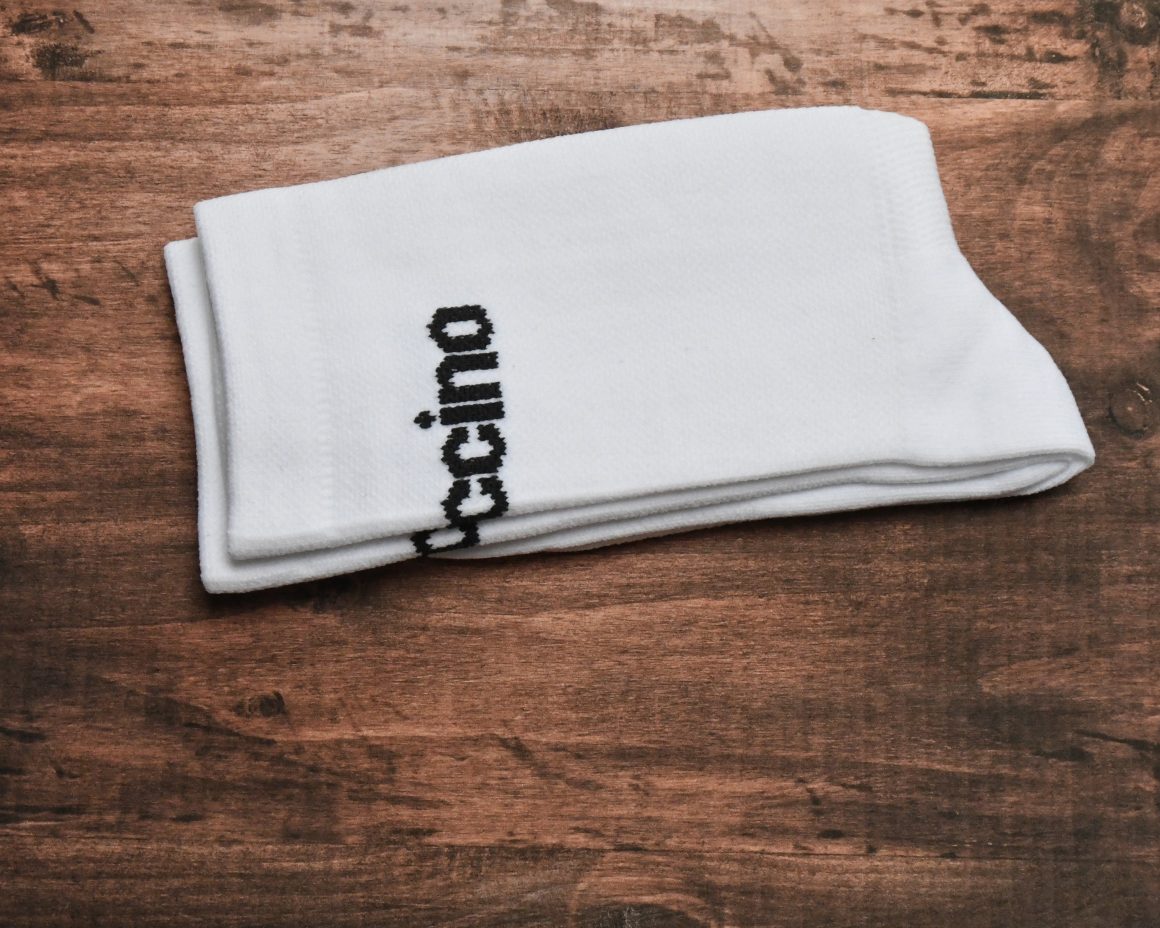 White Cycling Socks - Mens
