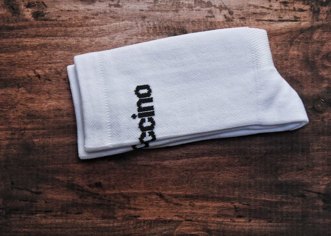 White Cycling Socks - Mens
