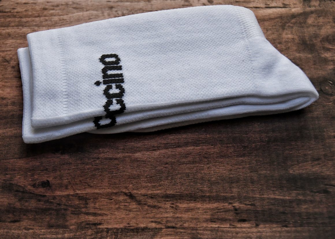 White Cycling Socks - Mens