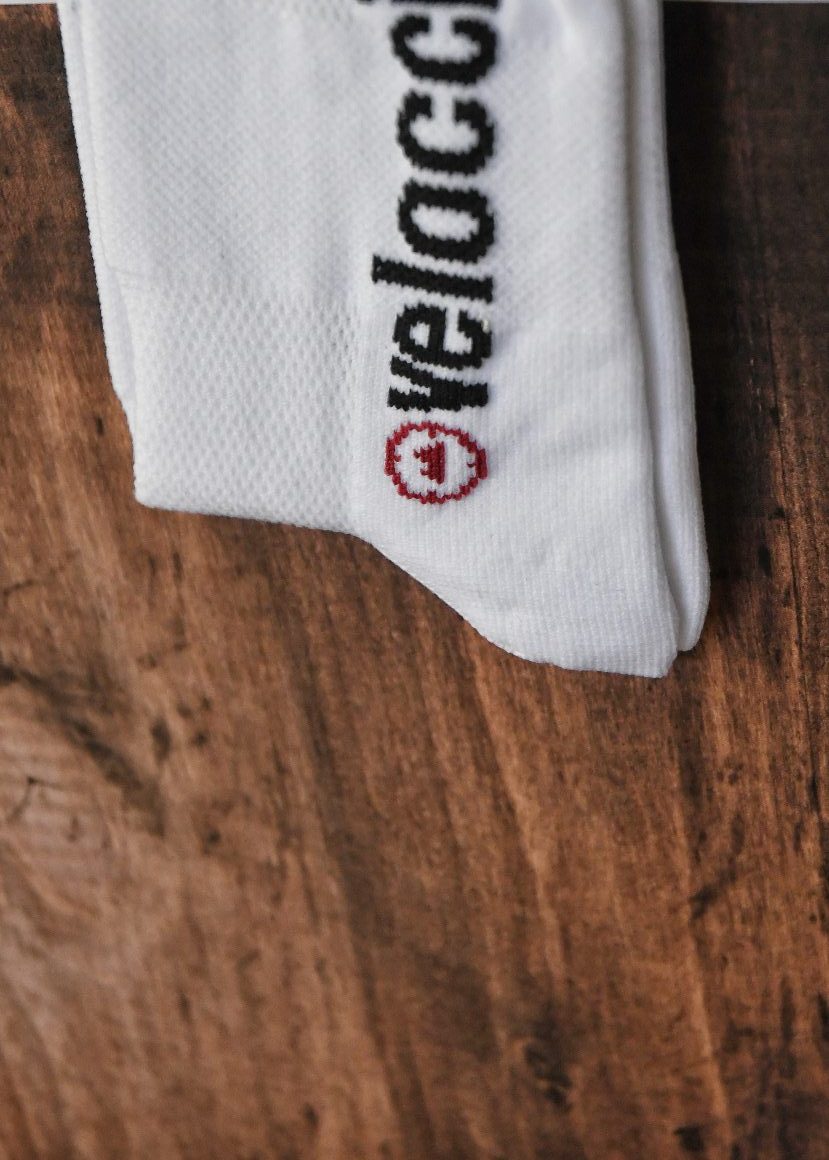 White cycling socks - Womens