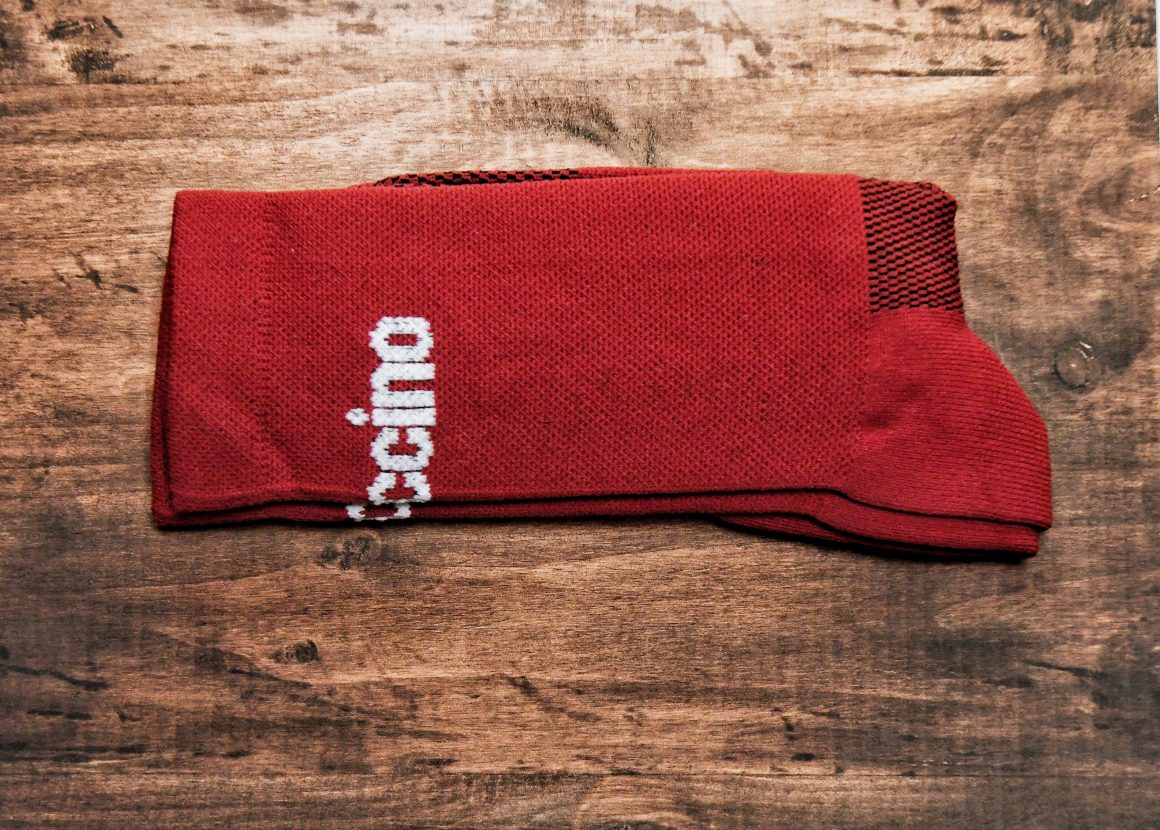 Burgundy Cycling Socks - Womens