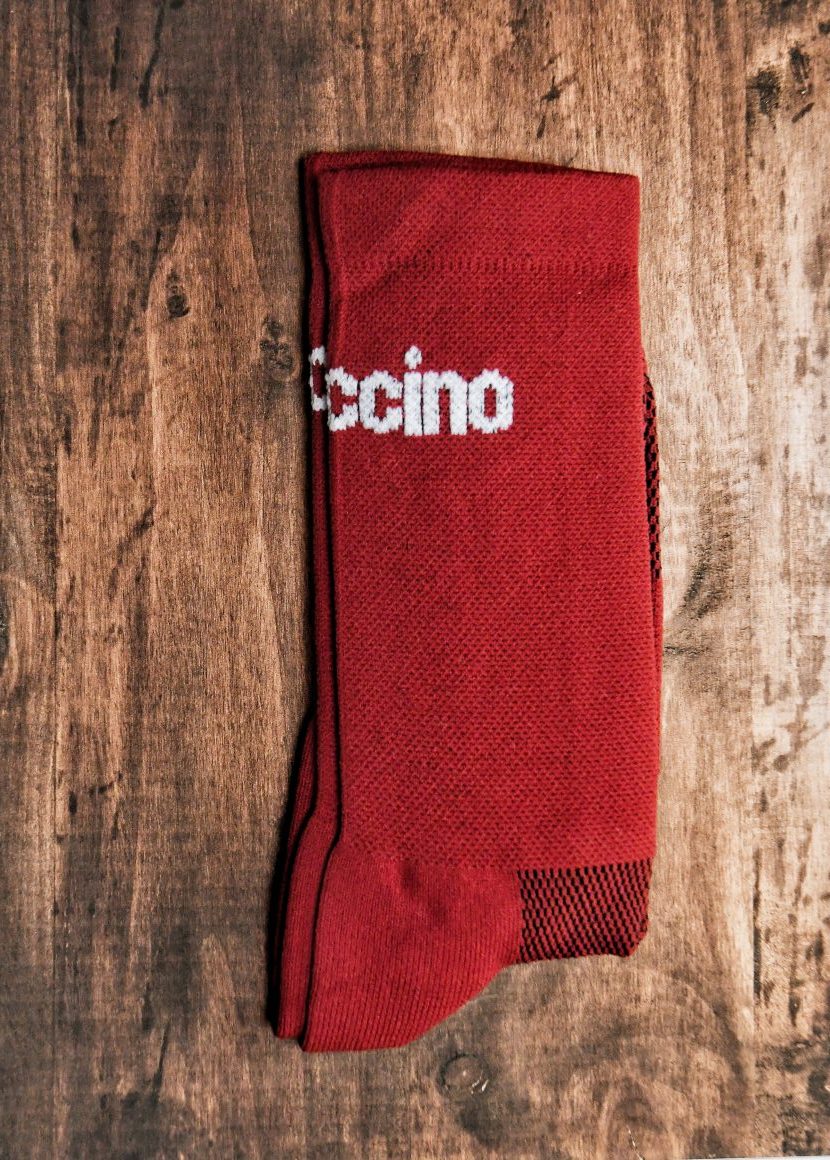 Burgundy Cycling Socks - Womens