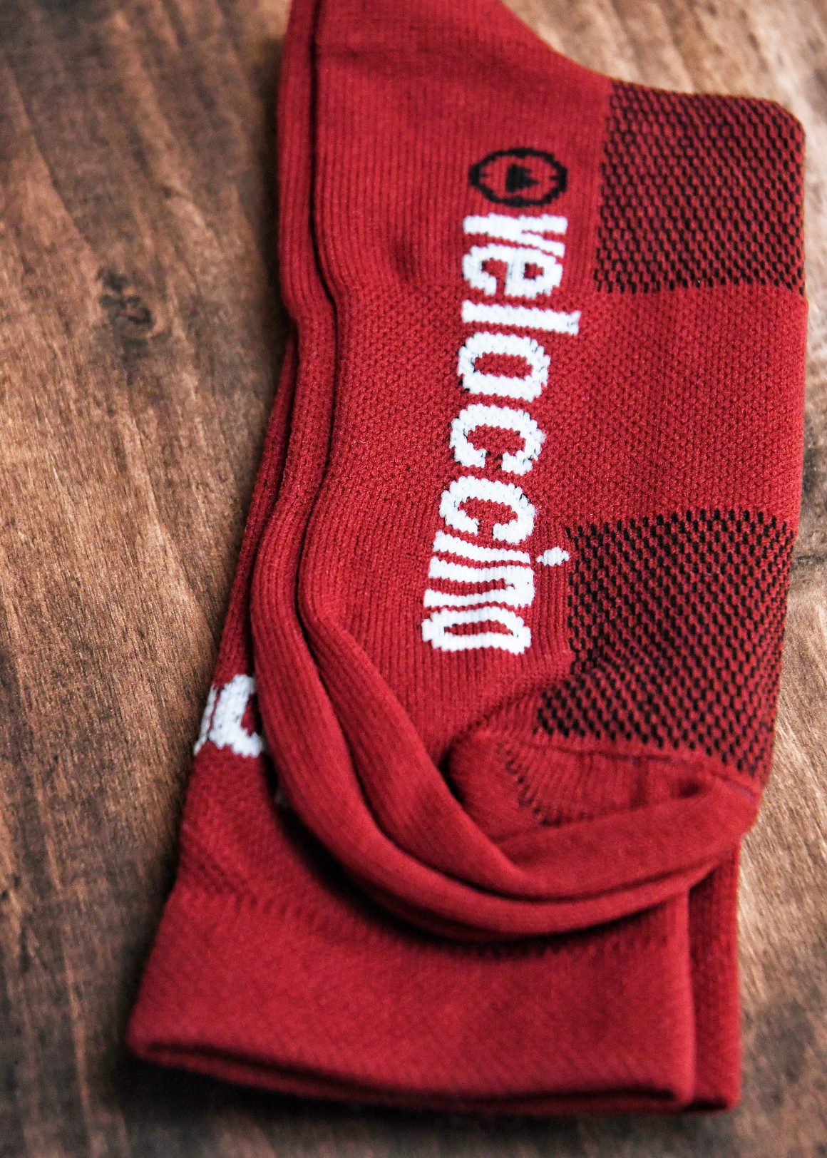 Burgundy Cycling Socks - Mens