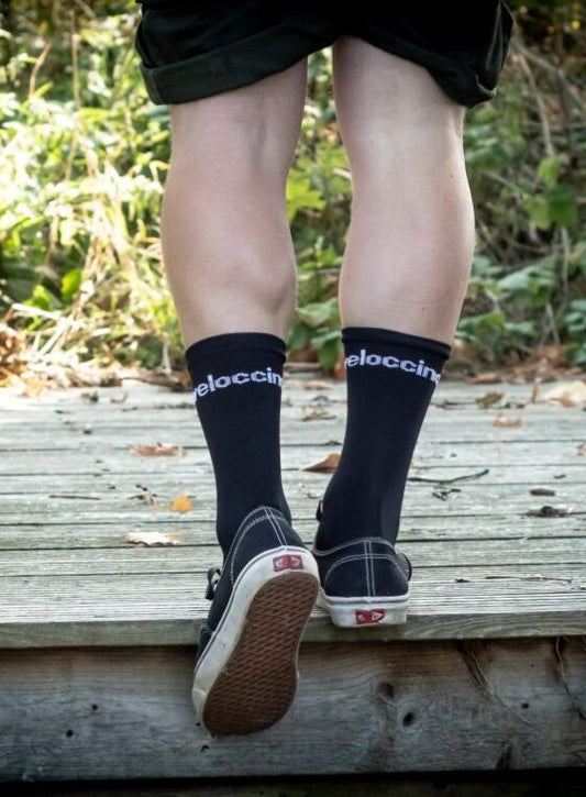 Black Cycling Socks - Mens