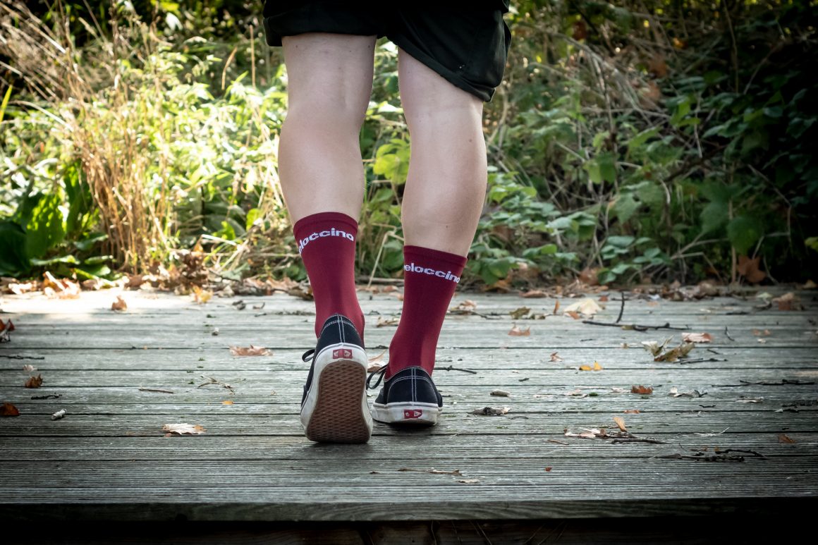 Burgundy Cycling Socks - Mens