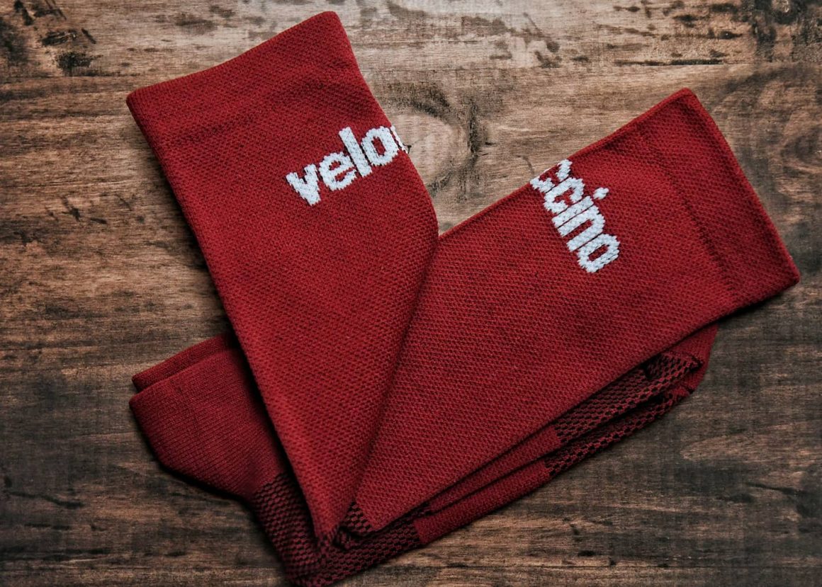 Burgundy Cycling Socks - Womens