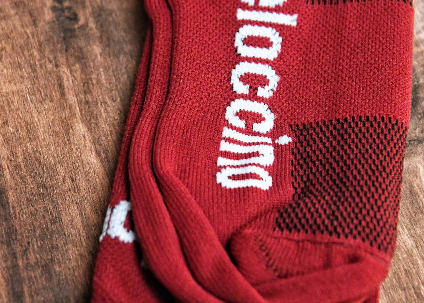 Burgundy Cycling Socks - Mens