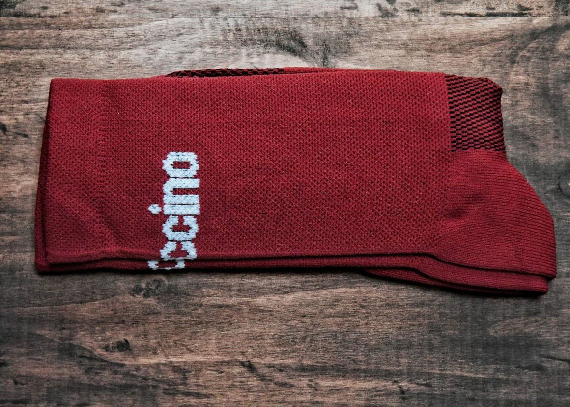 Burgundy Cycling Socks - Womens