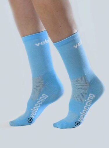 Light Blue cycling socks - Womens