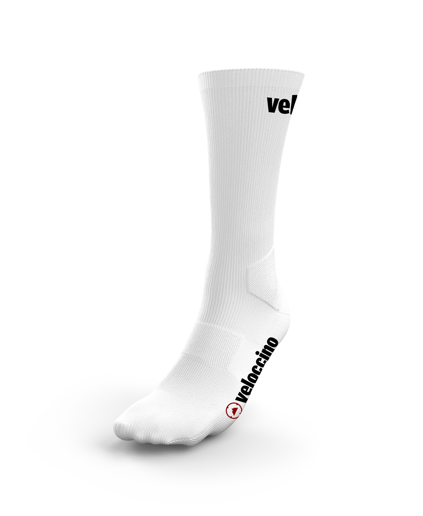 White Cycling Socks - Mens